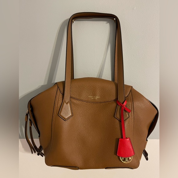 Tory Burch Perry Satchel in Brown Leather - Picture 10 of 13